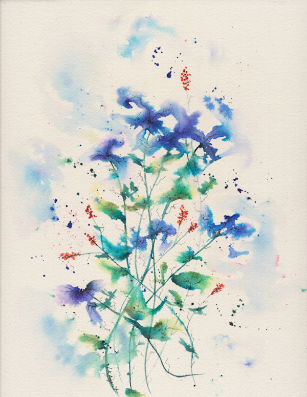 Blue Abstract 1 by Lisa Amport