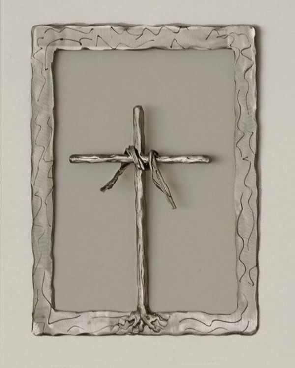 Framed Cross Wall Hanging by Dick Bixler