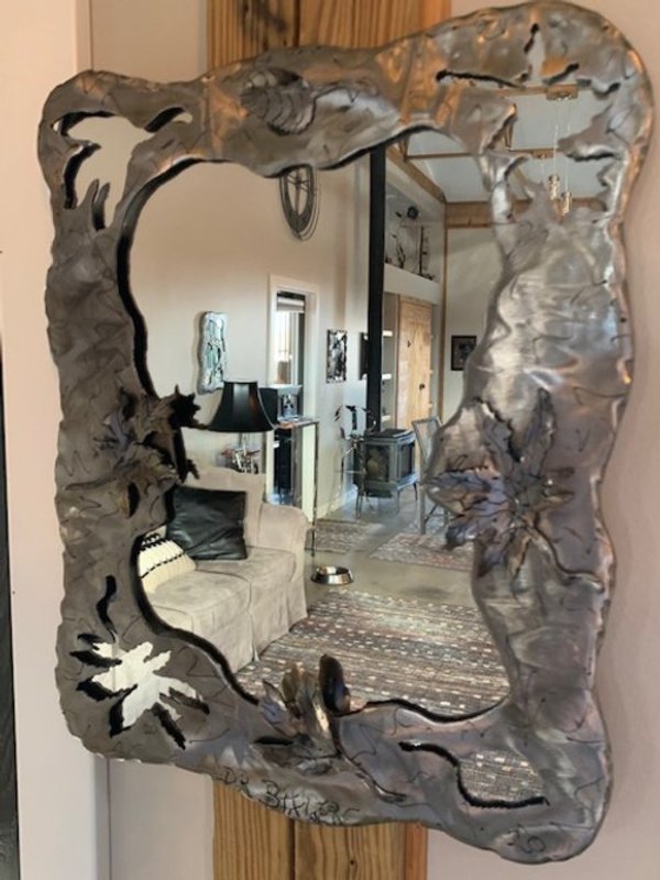 Leaf Mirror by Dick Bixler