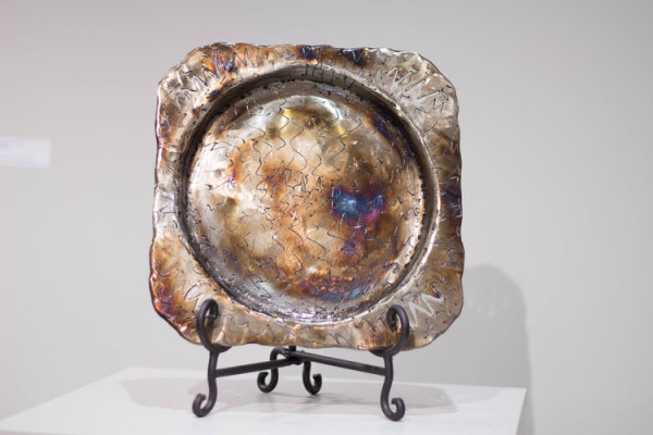 Square Round Platter by Dick Bixler