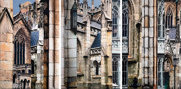 Grace Church Triptych by Marilyn Henrion