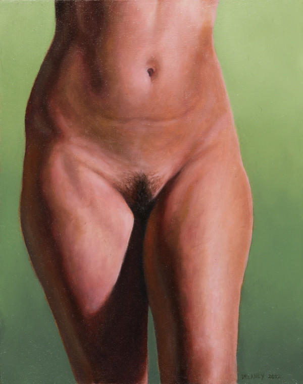 Nude Woman Hips by Richard Michael Delaney