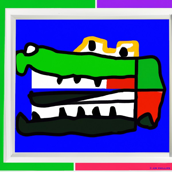 Alligator - abstract 012 by Jim Phillips