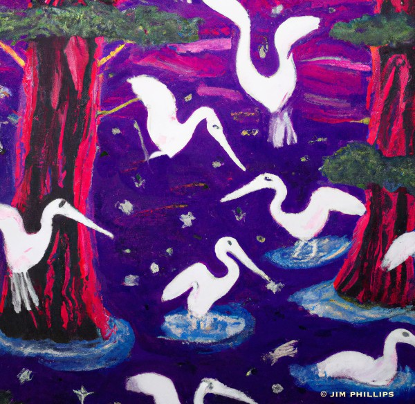 Swamp Birds 012 by Jim Phillips