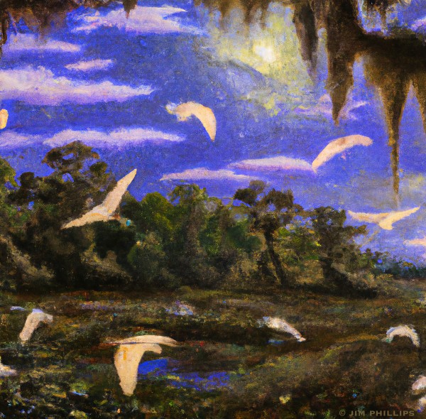 Swamp Birds 014 by Jim Phillips