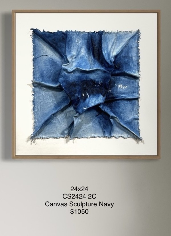 CS2424 2C Canvas Sculpture Navy by Michael Denny Art