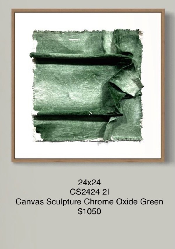 CS2424 21 Canvas Sculpture Chrome Oxide Green by Michael Denny Art