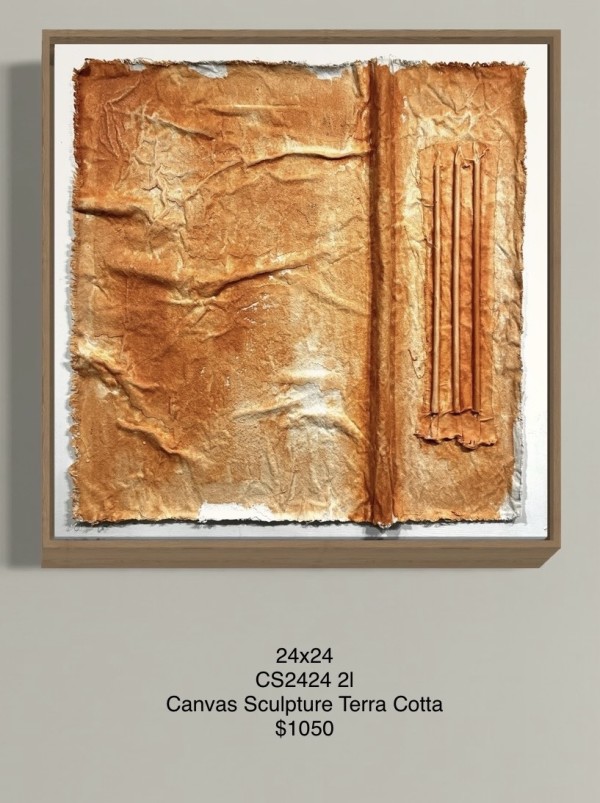 CS2424 2L Canvas Sculpture Terra Cotta by Michael Denny Art