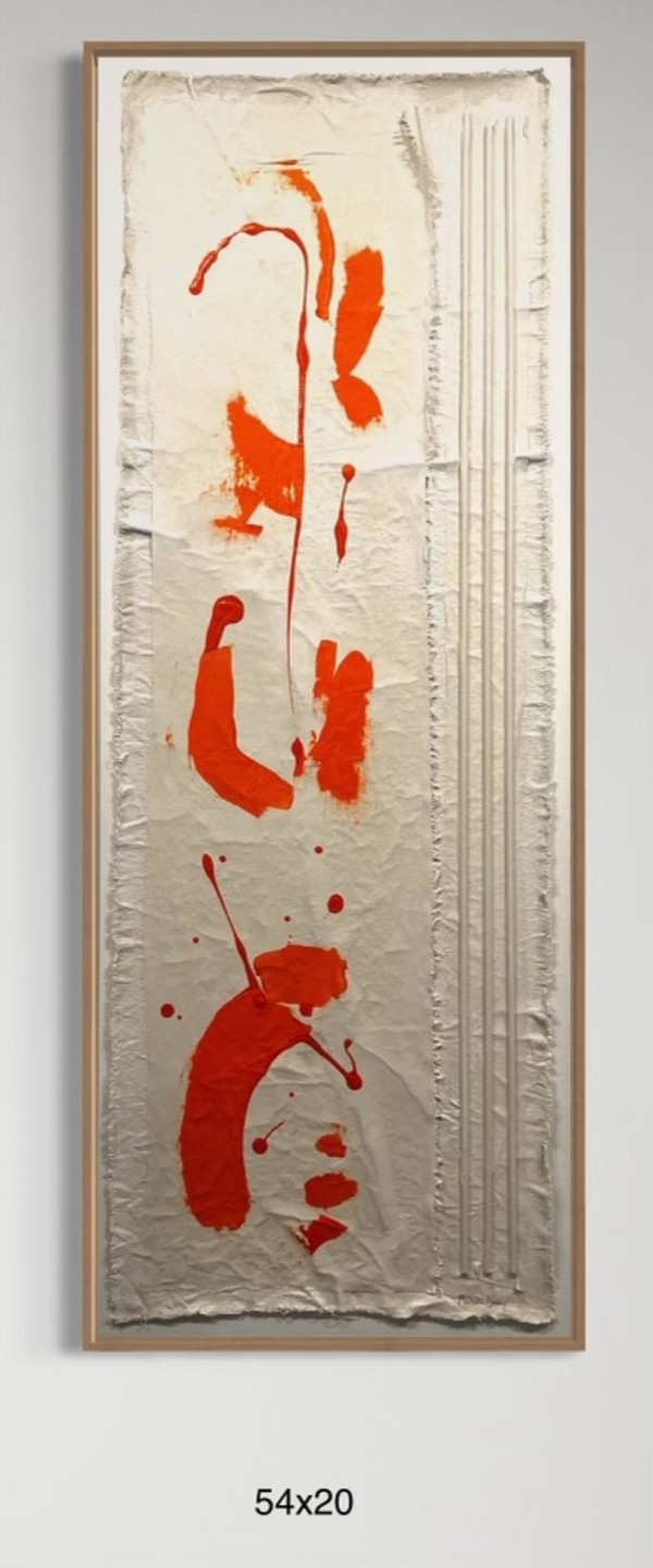 NS5420 A Naturals Sticks Orange Abstract by Michael Denny Art