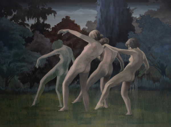 Four Women in the Garden by Andrew Kayser