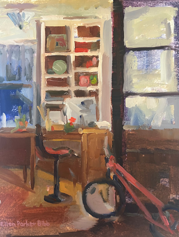 Studio With Bike by Ellen Parker Bibb