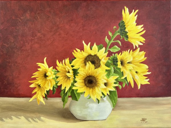 Sunflower Still Life by Ann Nystrom Cottone