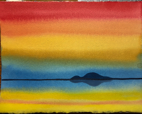 Island Sunset by David  Blackman