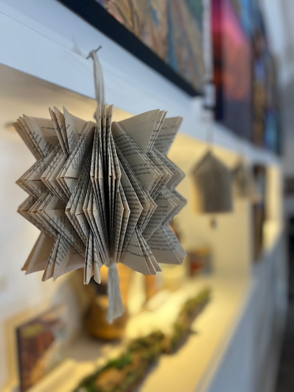 Recycled Book Ornaments by Kristy Collette