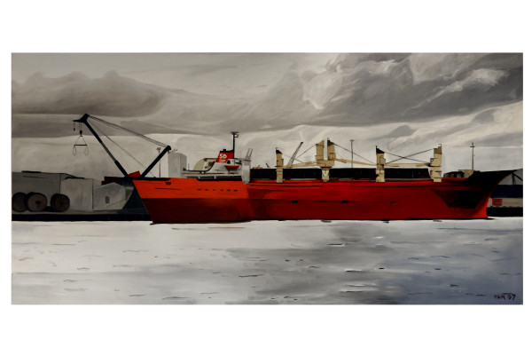 Grey Day, Rust Ship by Deborah Hunter-Mills