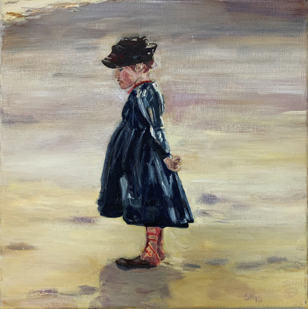 Little Girl at the beach by Sussi Hodel