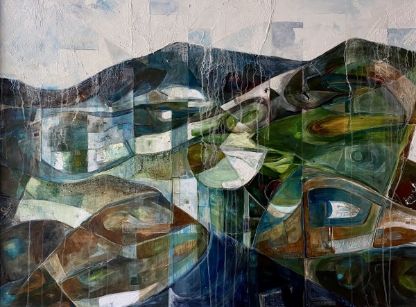 Abstracted Landscape: Autumn in the Hills by Jo York