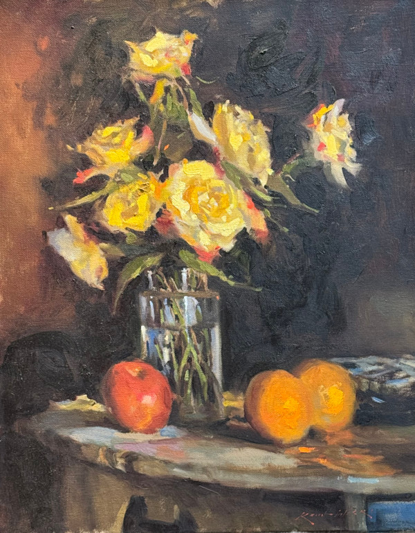 Still Life withYellow  Rose's by keith wicks