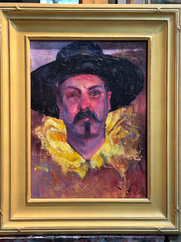 Black Hat Yellow Collar. by keith wicks