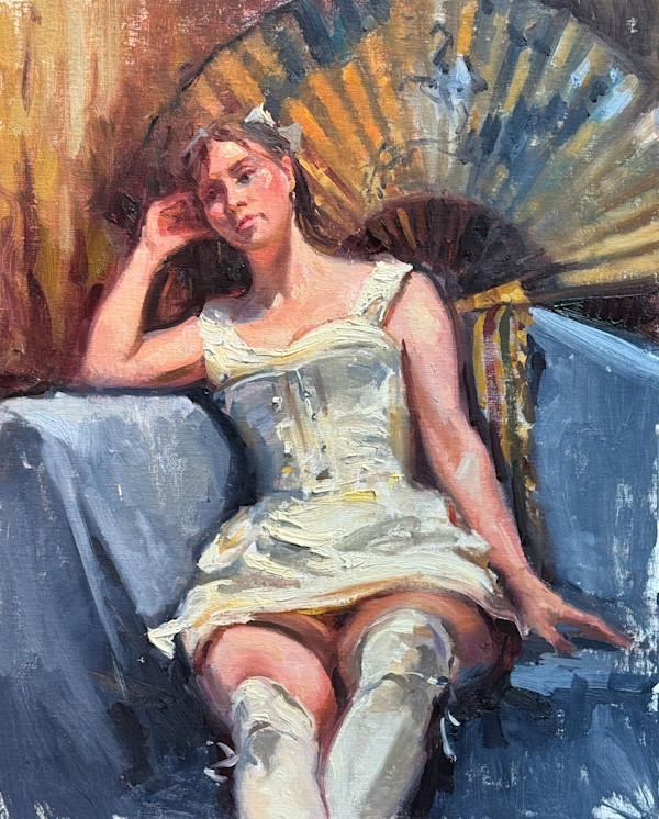 White Dress & Stockings  Study by keith wicks