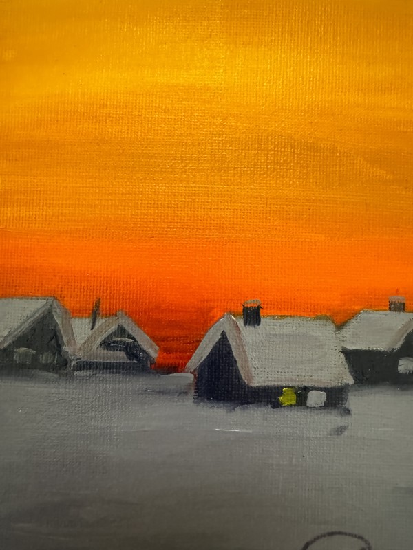 Study in Orange and Purple by Julie Kay Midyett