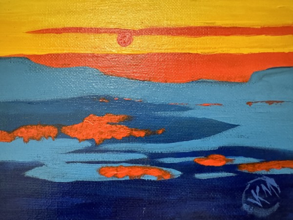 Study in Orange Color by Julie Kay Midyett