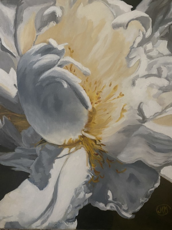 White Peony by Julie Kay Midyett