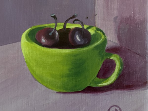 Cup of Cherries by Julie Kay Midyett
