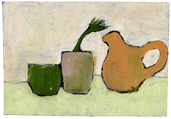 Still Life with Pots and Jug by Miranda Pender, Image 1.