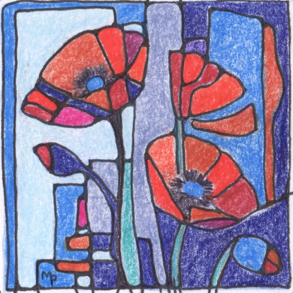 Red Poppies by Miranda Pender