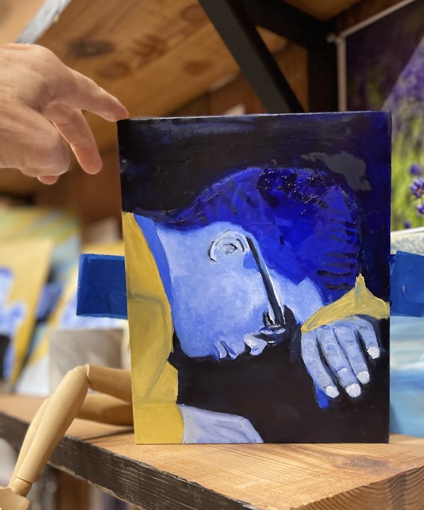 "Herbie Hancock in Blue" by Anton Mogilevsky