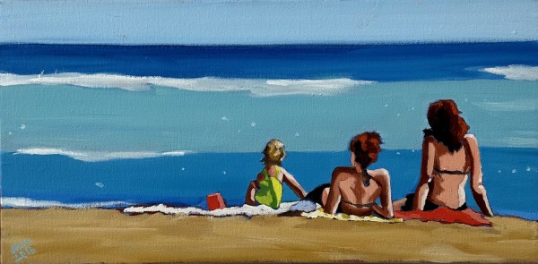 At the Beach with My Niece by Jaqueline Kott-Wolle