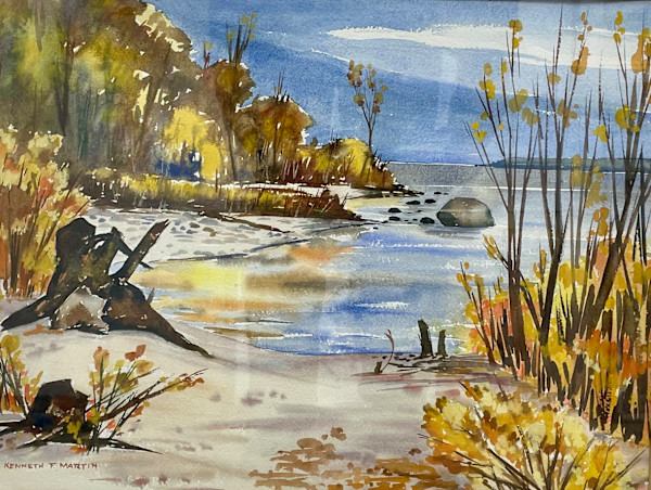 Lake Winnipeg in Fall by Kenneth Martin