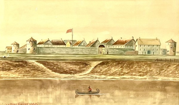 Old Fort Garry 1869 by Ernest J. Hutchins