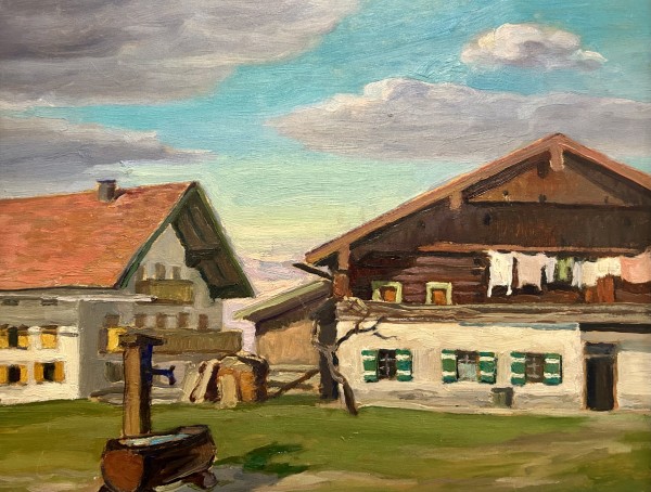 Farm in Obenteisendorp Bavaria - 1975 by Leo Mol