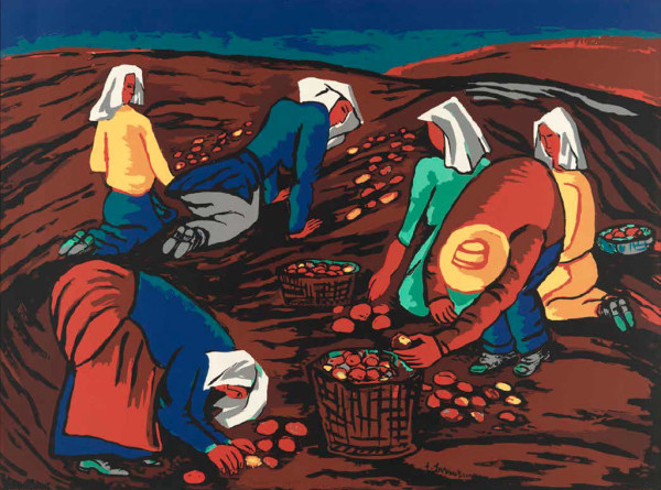 Potato Pickers by Fritz Brandtner