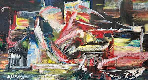 Abstract - 1966 by Marcein (Mars) Lemay (1926-2005)