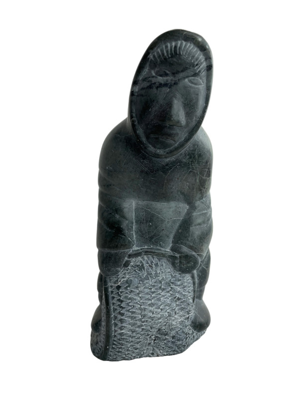 Soapstone Sculpture by Isa Kasudluak (1917-1998)