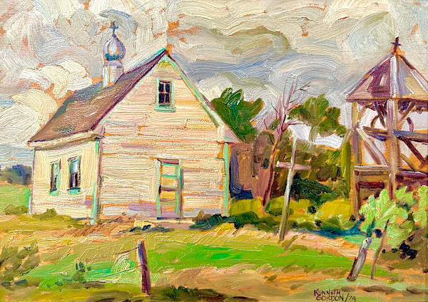 Ukrainian Church, North of Gimli, MB by Kenneth Gordon