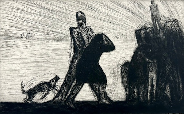 Refugees by Arnold Saper (1933-2019)