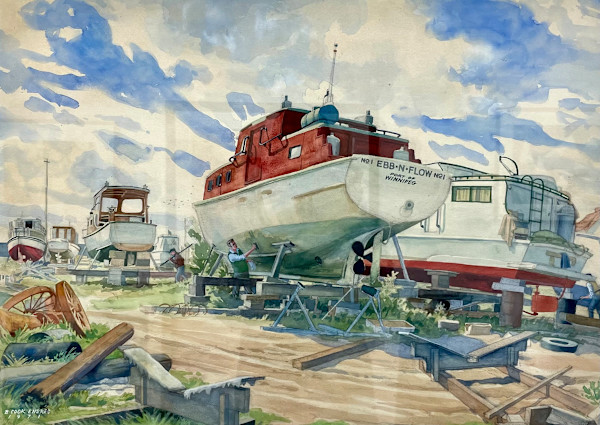 Watercolour by Barbara Cook Endres (1922 - 2010)