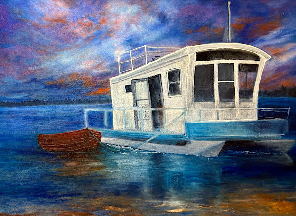 House Boat Living by Suzanne Barrow (1951-2025), Image 1.