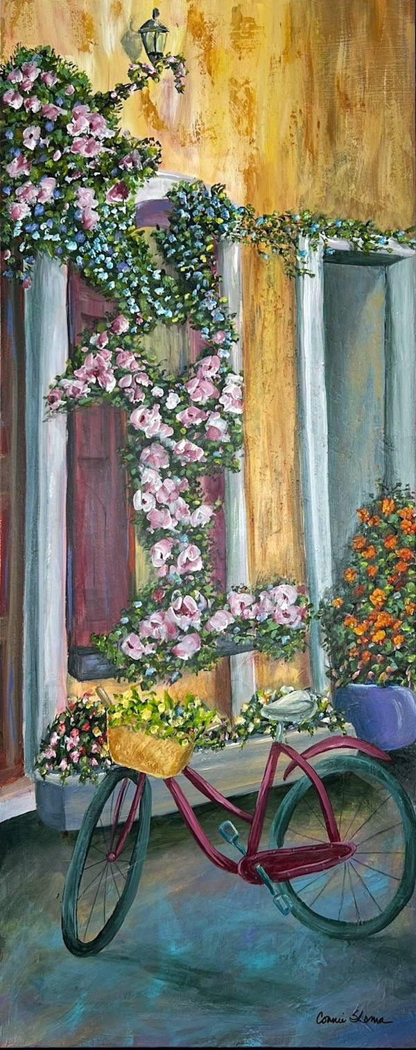 Flower Shopping by Connie Sloma Artist