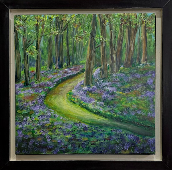 The Best Feeling of a Flower Lined Path by Connie Sloma Artist, Image 1.