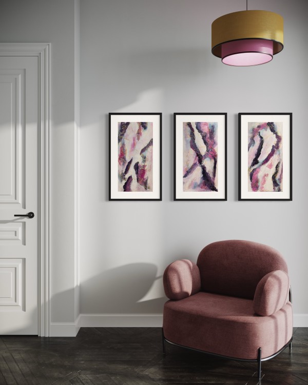 Searching for Jewels #1,2,3 by Connie Sloma Artist