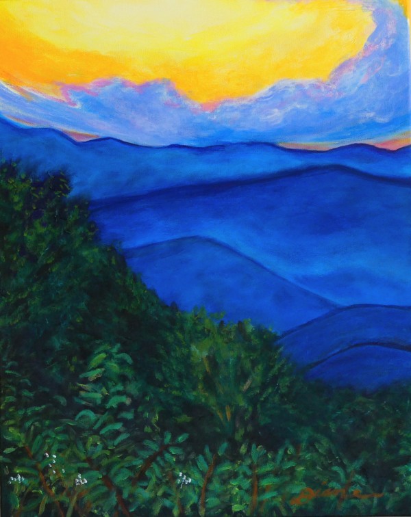 Balsam Mountain Sunset by Diane Gore