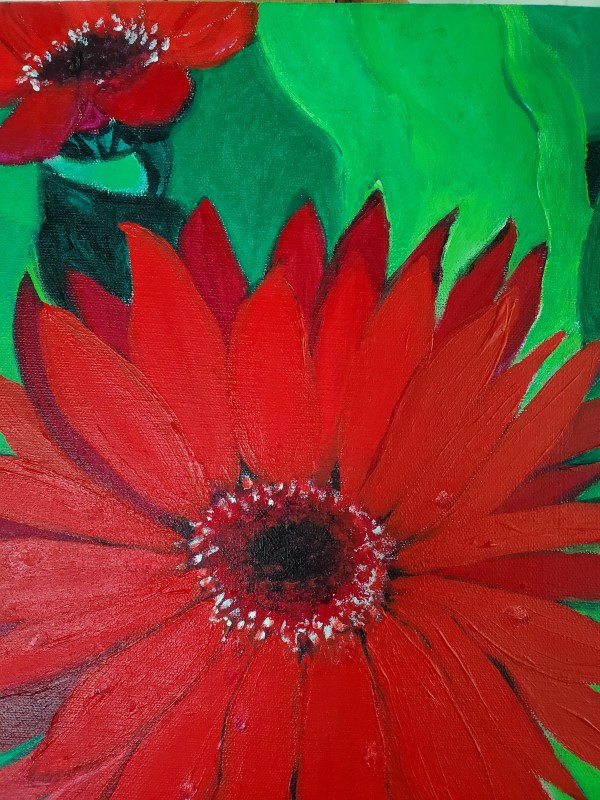 La flor roja by Diane Gore