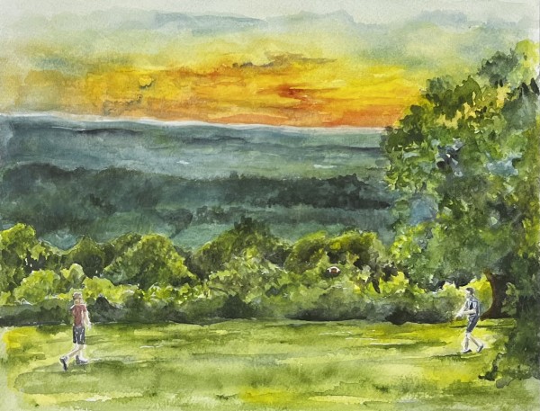 Evening Football with Dad by Amy DeVane