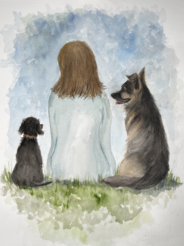A  Girl and Her Dogs by Amy DeVane