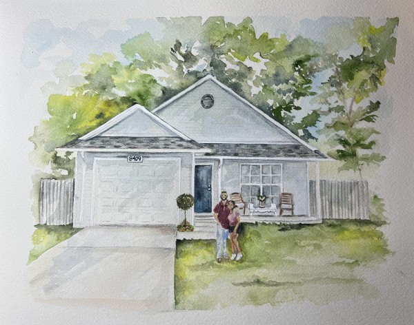Couple and New House by Amy DeVane